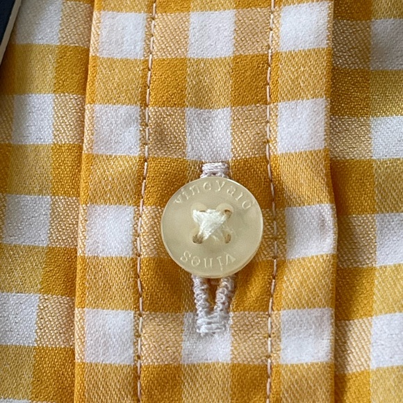 NEW Vineyard Vines On The Go Performance Honey Gingham Oxford Size 7 Brrr - Picture 7 of 11